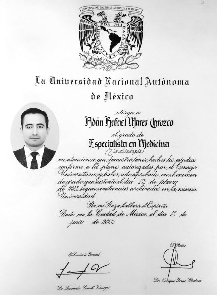 Certificación profesional en cardiología